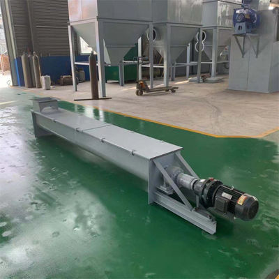 LS300 استیل ضد زنگ ناقل پیچ با صفحه پوشش برای صرفه جویی در انرژی موتور سیمان کارخانه