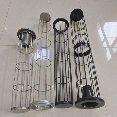 پوشش سیلیکون ارگانیک Epoxy صنعتی گرد و غبار جمع آوری فیلتر قفس Baghouse فیلتر قفس