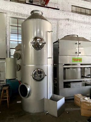 گاز اسیدی اسپری مرطوب پاک کننده تجهیزات تصفیه هوا استفاده برای حذف گاز های مضر کارخانه شیمیایی