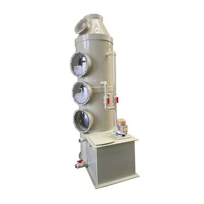 پاک کننده های گازی حذف SO2 CO2 برج سیستم تمیز کردن گازهای خروجی بسته بندی شده بستر پاک کننده های مرطوب برای صنایع فاضلاب